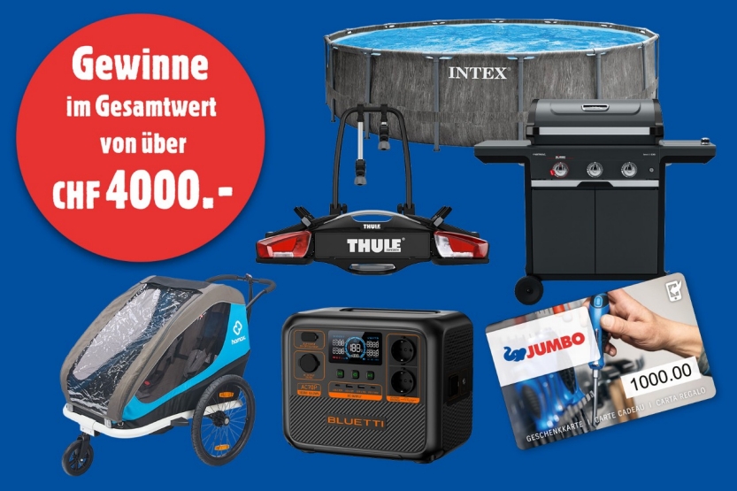 JUMBO - Gewinnen Sie Preise im Gesamtwert von über CHF 4'000.–! - schweiz