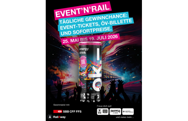 ok.– Event’n’Rail - Gewinnen Sie Sofortpreise und Tickets für grosse Veranstaltungen (Tägliches Gewinnspiel) - schweiz