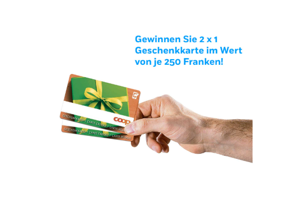 "Kreuzworträtsel"  Coopzeitung - Gewinnen Sie 2x 1 Coop-Geschenkkarte im Wert von CHF 250.- - schweiz