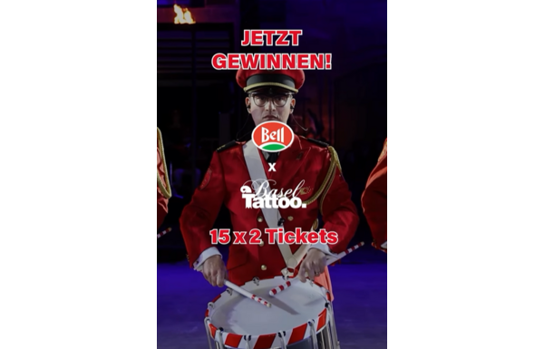 Bell - Gewinnen Sie 15 × 2 Eintrittskarten für das Basel Tattoo 2026 - schweiz